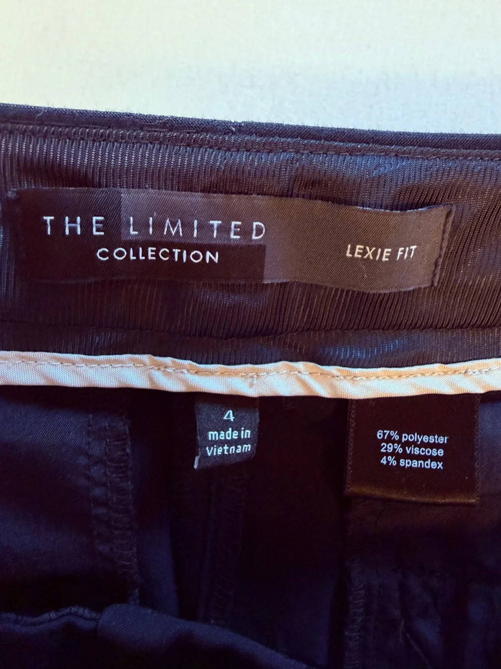 The Limited Black Slim Straight Chinos